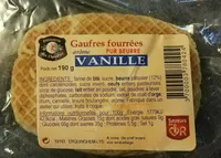 Gaufres fourrées vanille