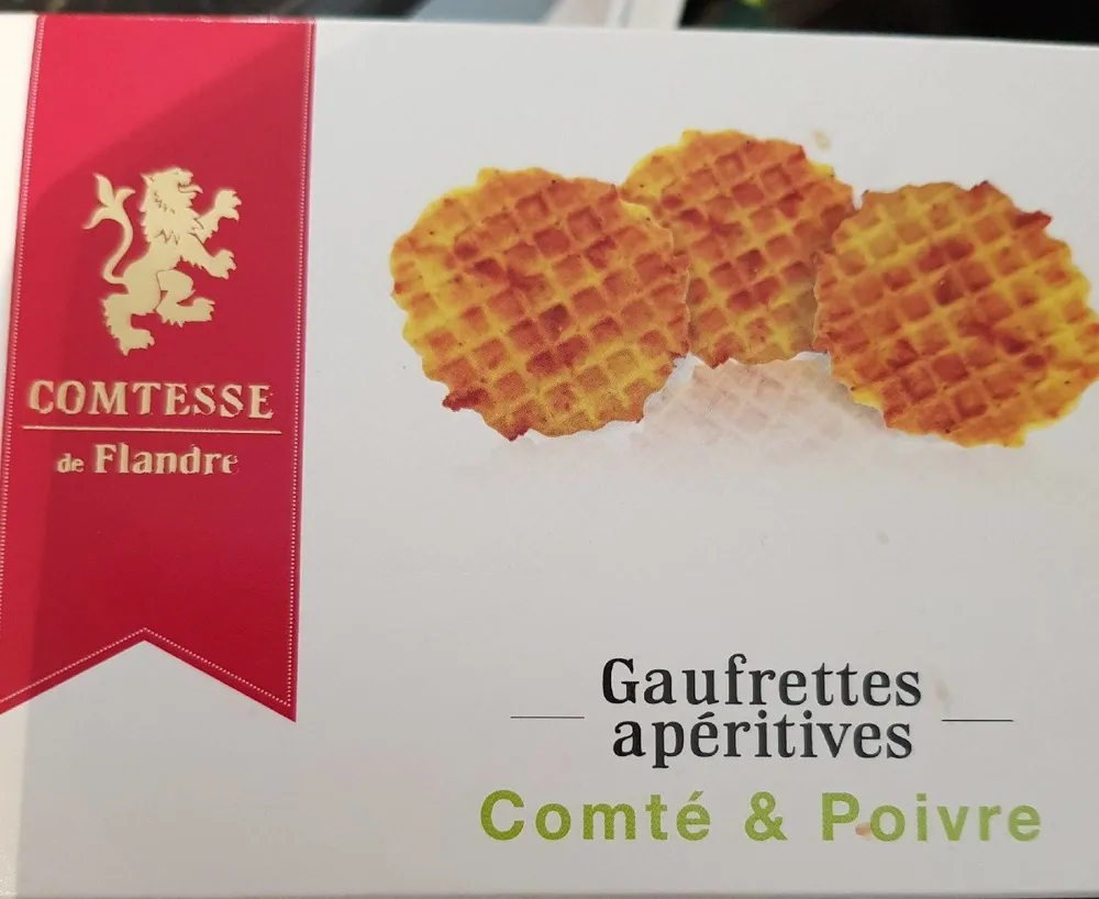 Gaufrettes apéritifs comté et poivre