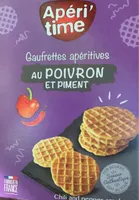 Gaufrettes apéritives au Poivron et piment