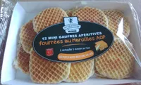 12 mini gaufres apéritives fourrées au maroilles AOP