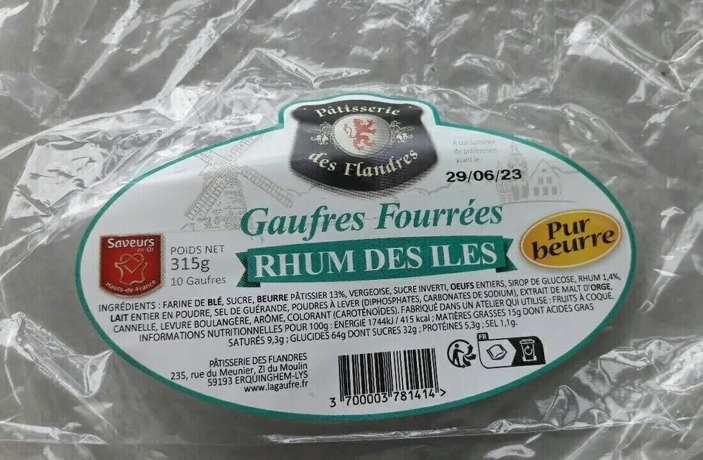 Gaufres fourrées