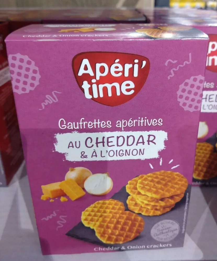 Gaufrettes aperitive cheddar