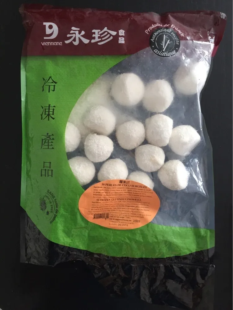 50 perles de coco surgelées