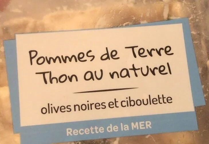 Pommes de terre thon au naturel