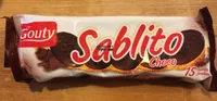 Sablito Chocolat - Gouty - 82 G
