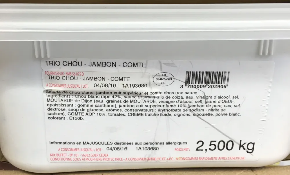 Trio Chou - Jambon - Comté