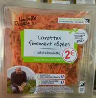 Carottes finement râpées ail et ciboulette