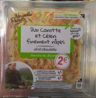 Duo carotte et céleri finement râpés