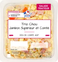 Trio choux, jambon supérieur et comté