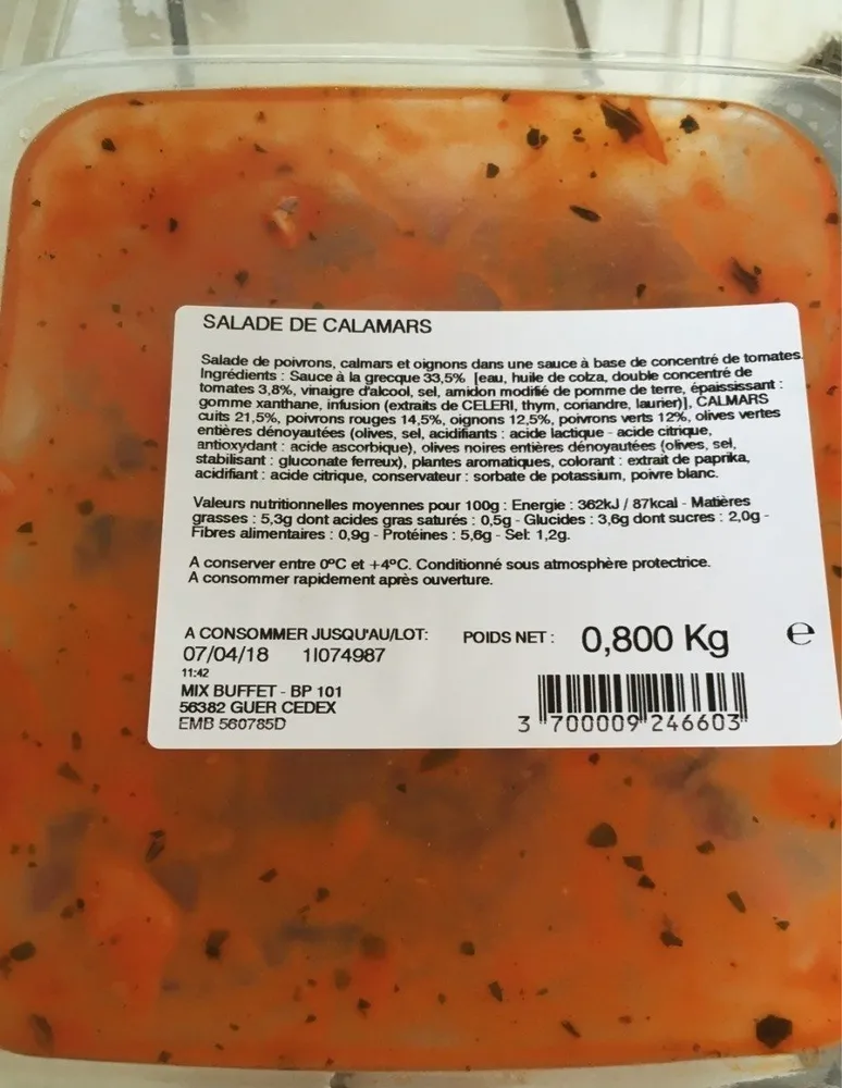 Salade de calamars