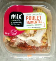 Salade & Serpentini Poulet Emmental Tomates Crudités sauce au parmesan