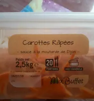 Carottes râpées sauce à la moutarde de Dijon