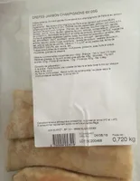 Crepes jambon champignon. 6x 120 gr
