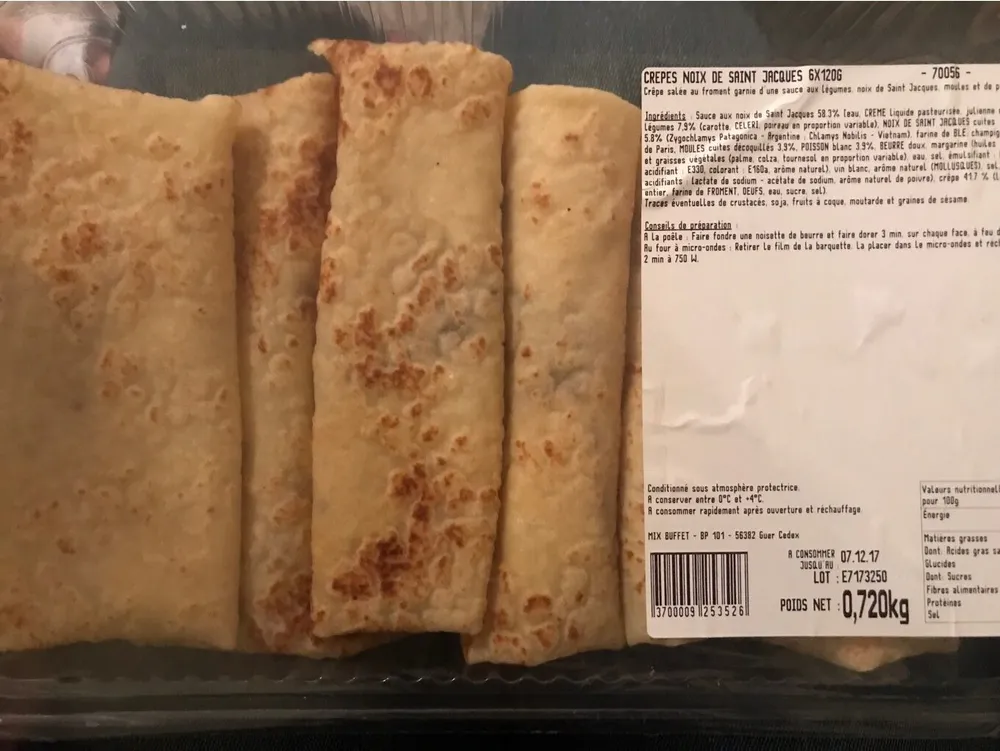 Crêpes noix de saint Jacques