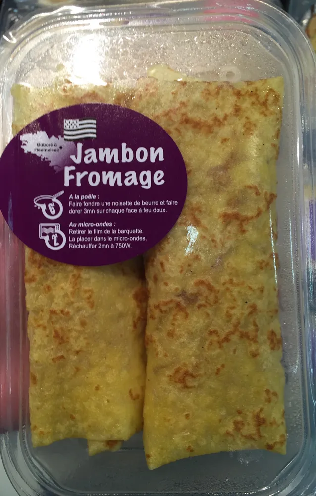 Crêpes de froment jambon comté