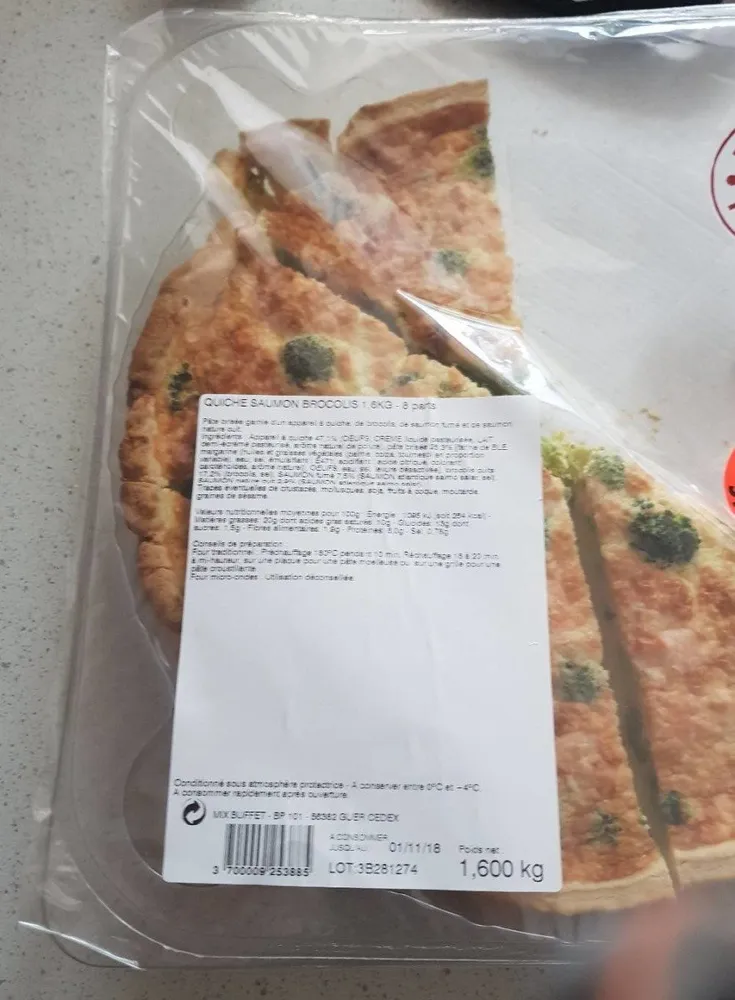 Quiche Saumon Brocolis