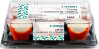 Verrine de Chèvre & Gaspacho de Légumes
