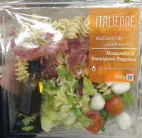 Italienne radiatori & jambon cru