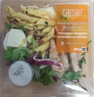Salade caesar penne & aiguillettes de poulet roti
