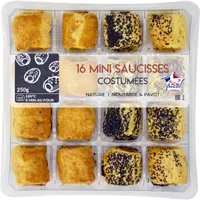 16 MINI SAUCISSES COSTUMÉES