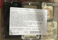 Verrines perles saumon et tzatziki