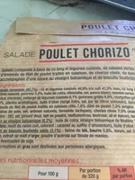 Salade poulet chorizo