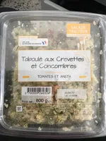 Taboulé aux crevettes et concombres