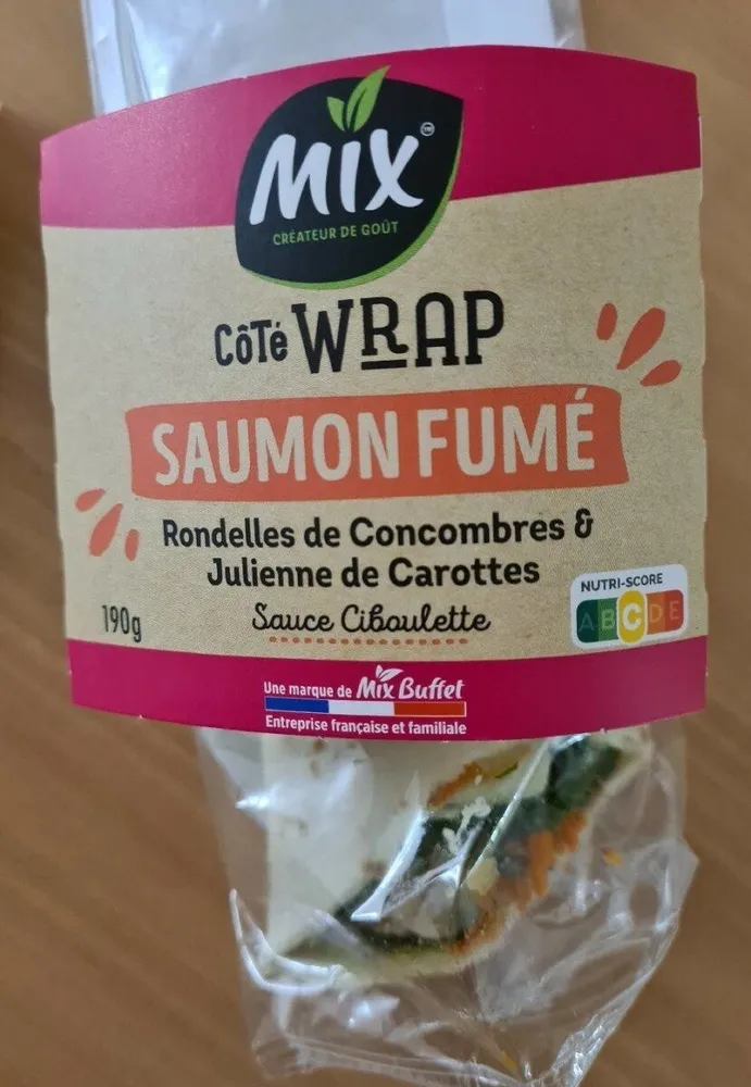 Wrap saumon fumé