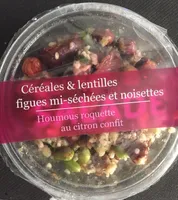 Salade céréales lentilles figues