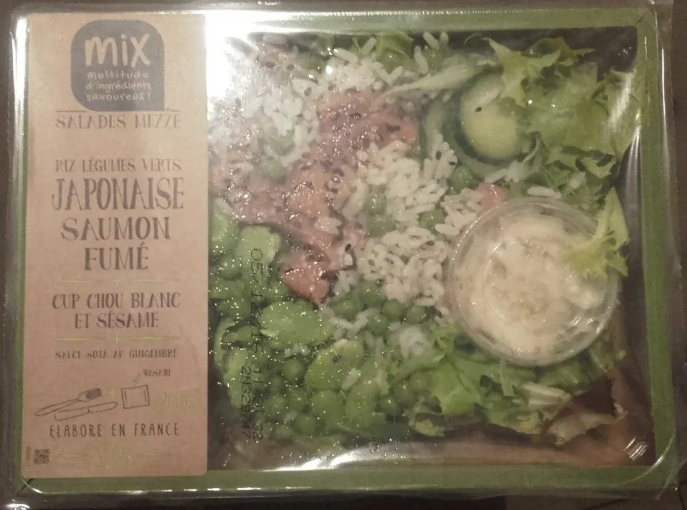 Mezze japonaise saumon fumé