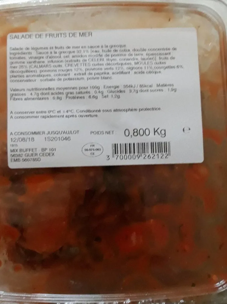 SALADE DE FRUITS DE MER