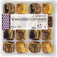 16 saucisses costumees