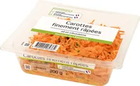 Carottes finement râpées ail et ciboulette