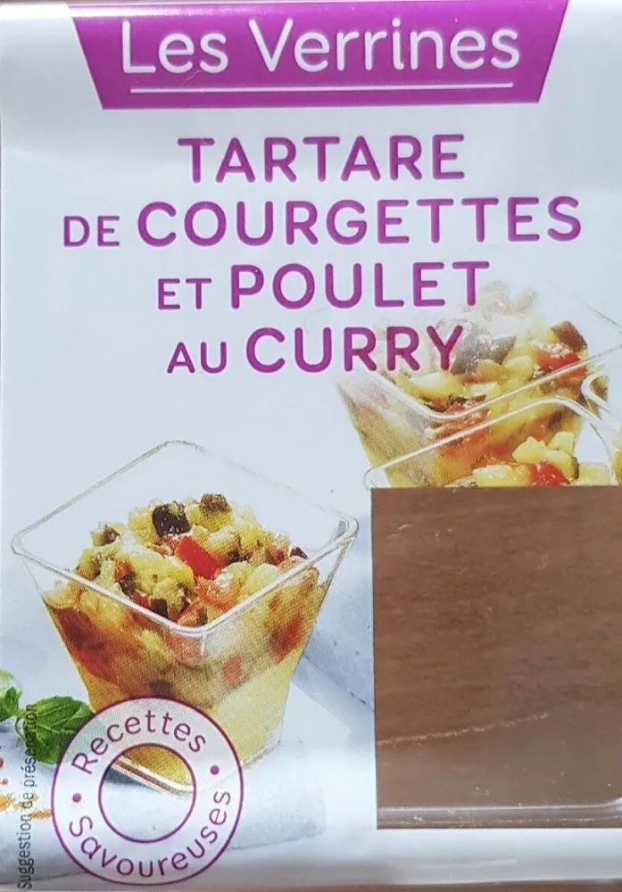 Tartare de courgettes poulet et curry