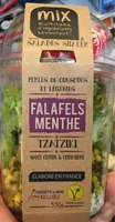 Perles de couscous et légumes + Falafel menthe