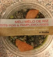 Meli melo de riz petits pois et pamplemousses