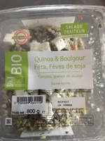 Salade quinoa & boulgour féta, fèves de soja