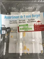 Assortiment de 9 mini burger