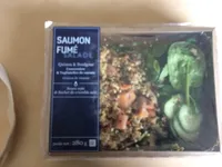 Salade saumon fume quinoa et boulgour