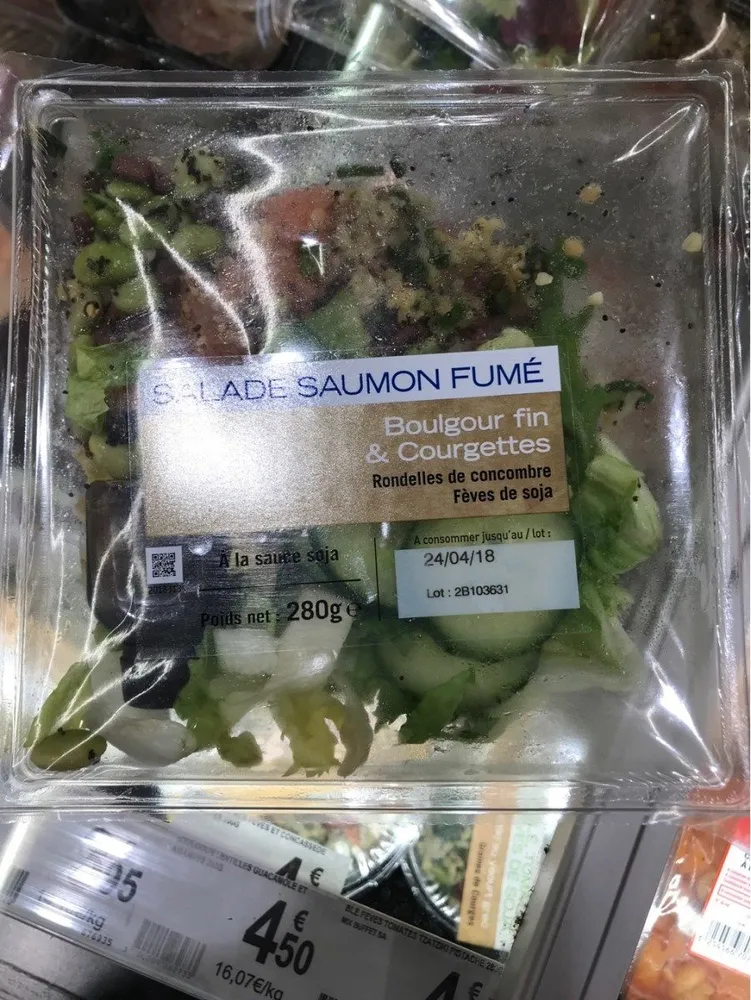 Salade saumon fumé