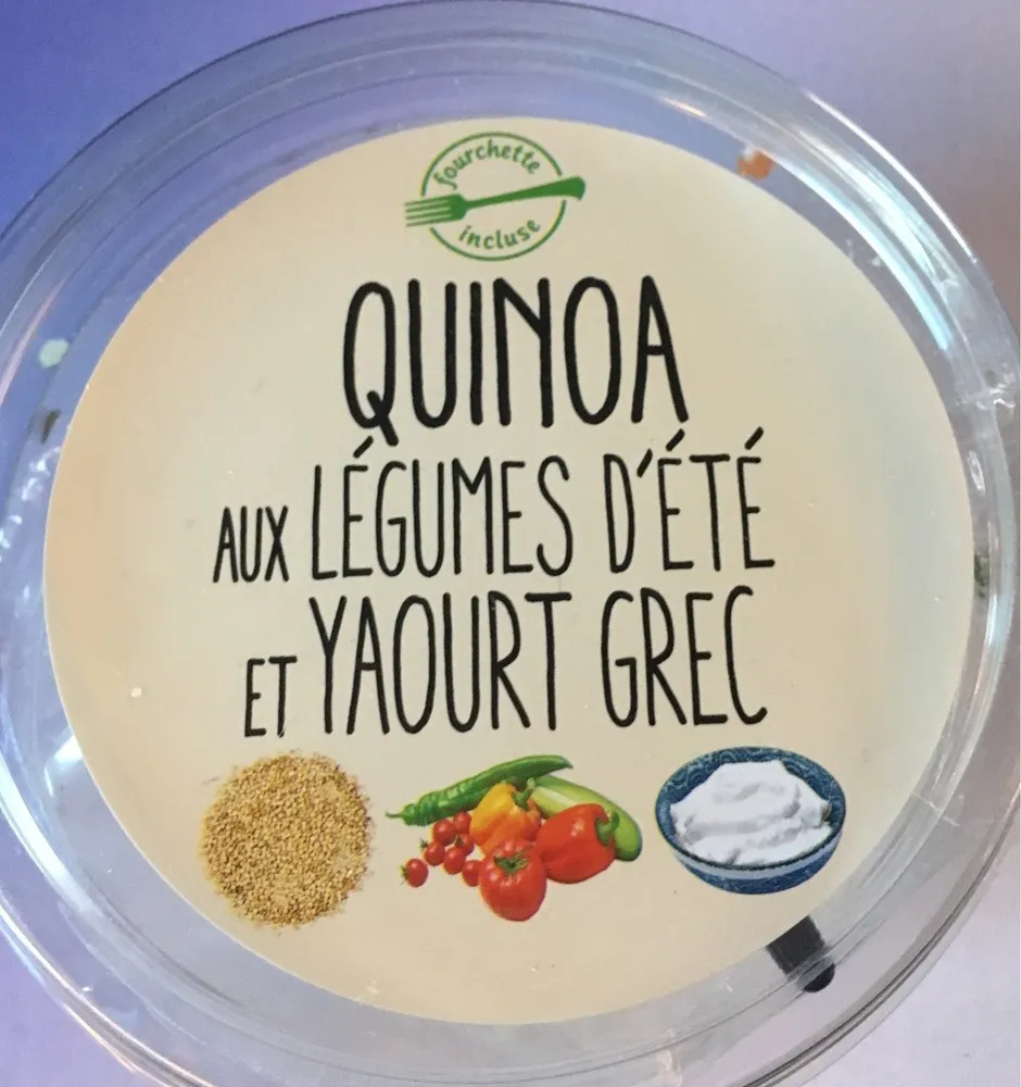Quinoa aux legumes d'été et yaourt grec