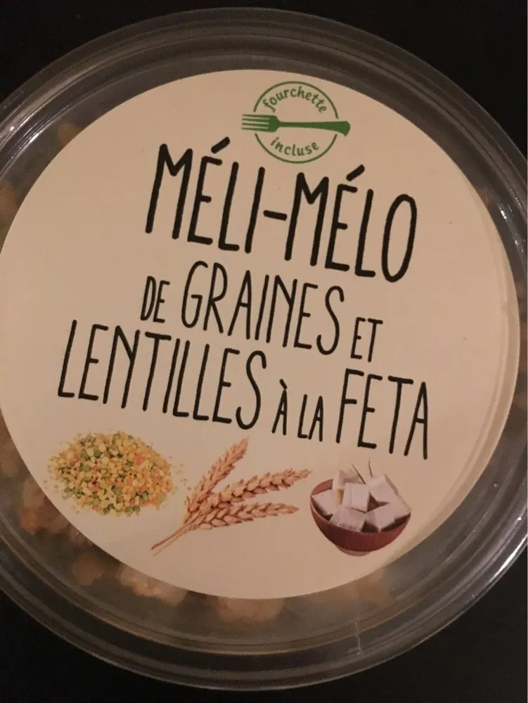 Meli melo graine et lentilles feta