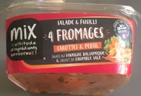 Salade et fusilli 4 fromages