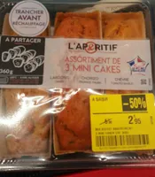 Assortiment de 3 mini cakes
