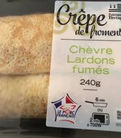 Crepe de froment chèvre lardons fumés