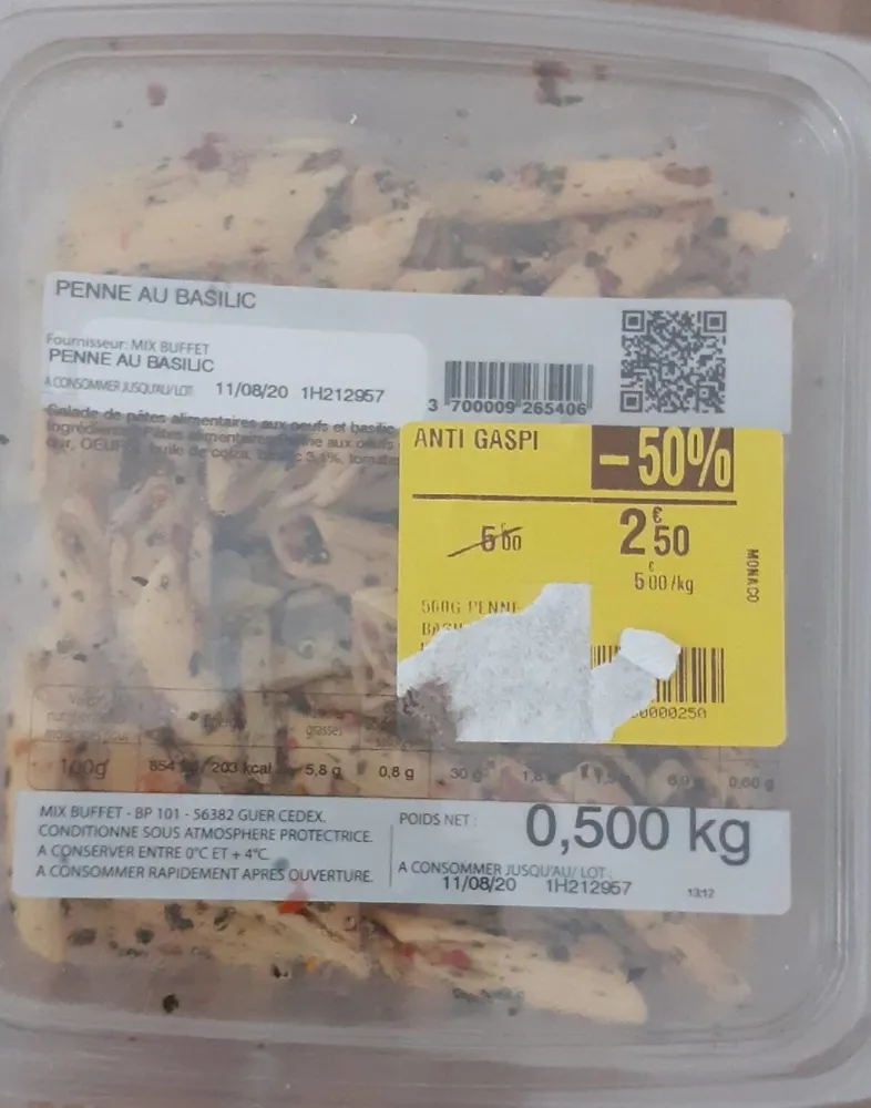 penne au basilic