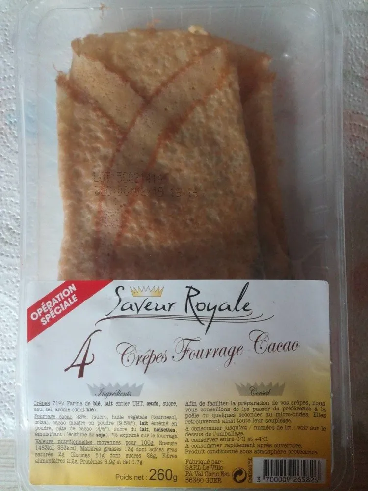 Crêpes Fourrage Cacao