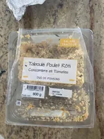 Taboulé poulet roti concombre et tomates