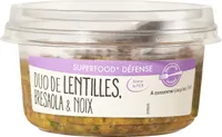 Duo de lentilles, bresaola & noix