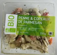 Penne et copeaux de parmesan
